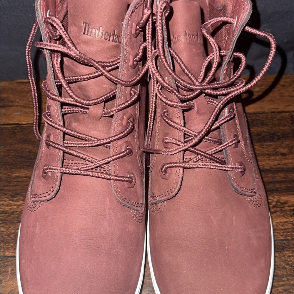 Timberland Women's Lace-Up Boots in Burgundy